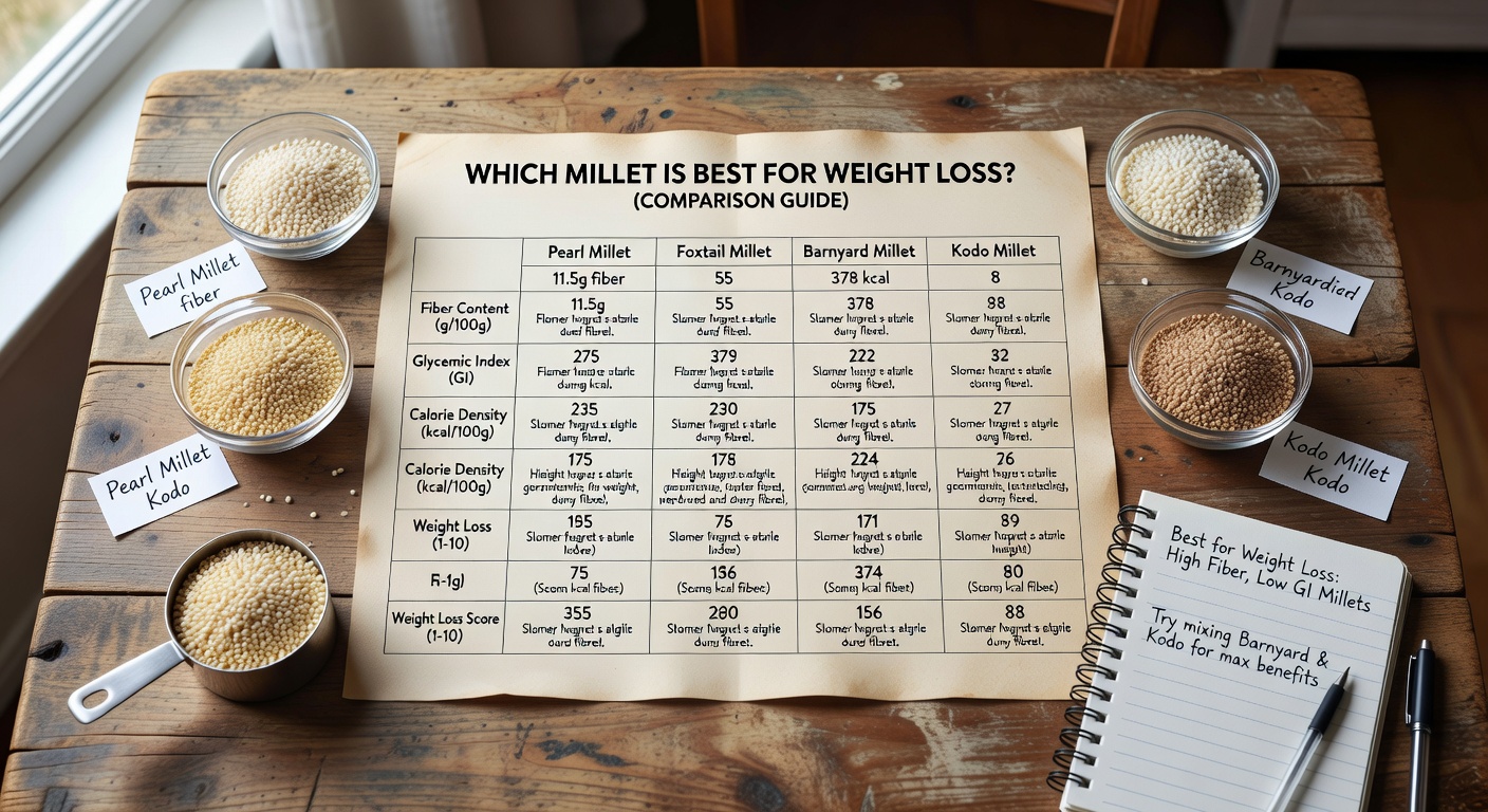 Best Millets for Weight Loss Ranked (Complete Comparison)