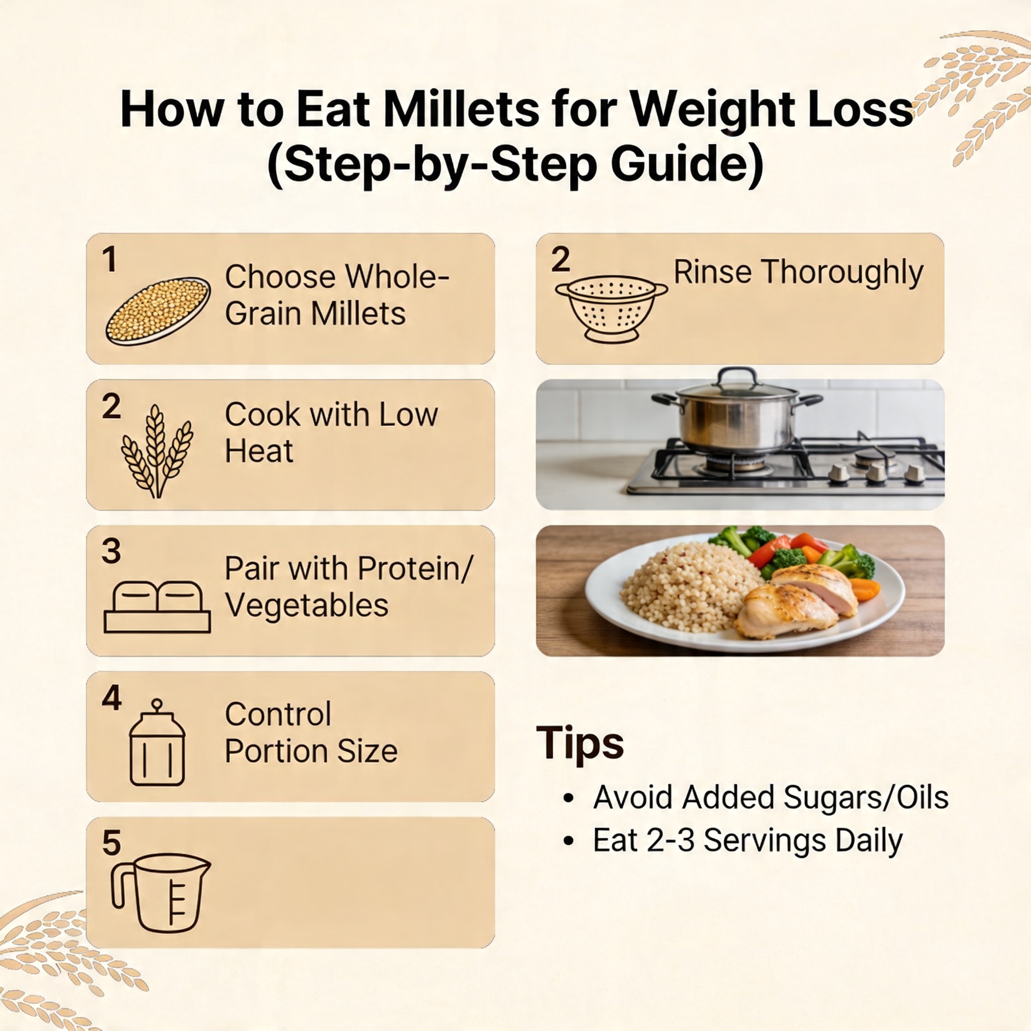 How to Eat Millets for Weight Loss (Step-by-Step Guide)