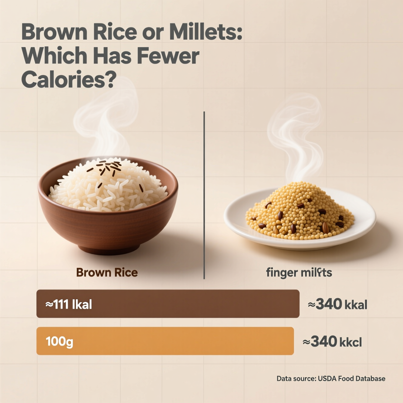 Calories Comparison: Brown Rice vs Millets Explained
