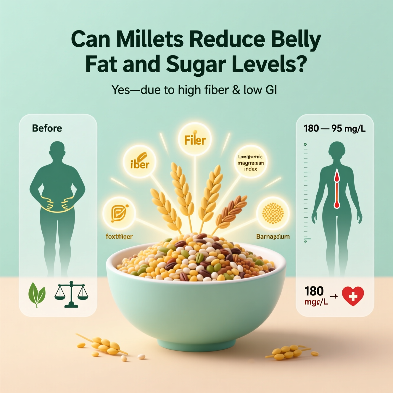 How Millets Help Burn Belly Fat and Lower Blood Sugar