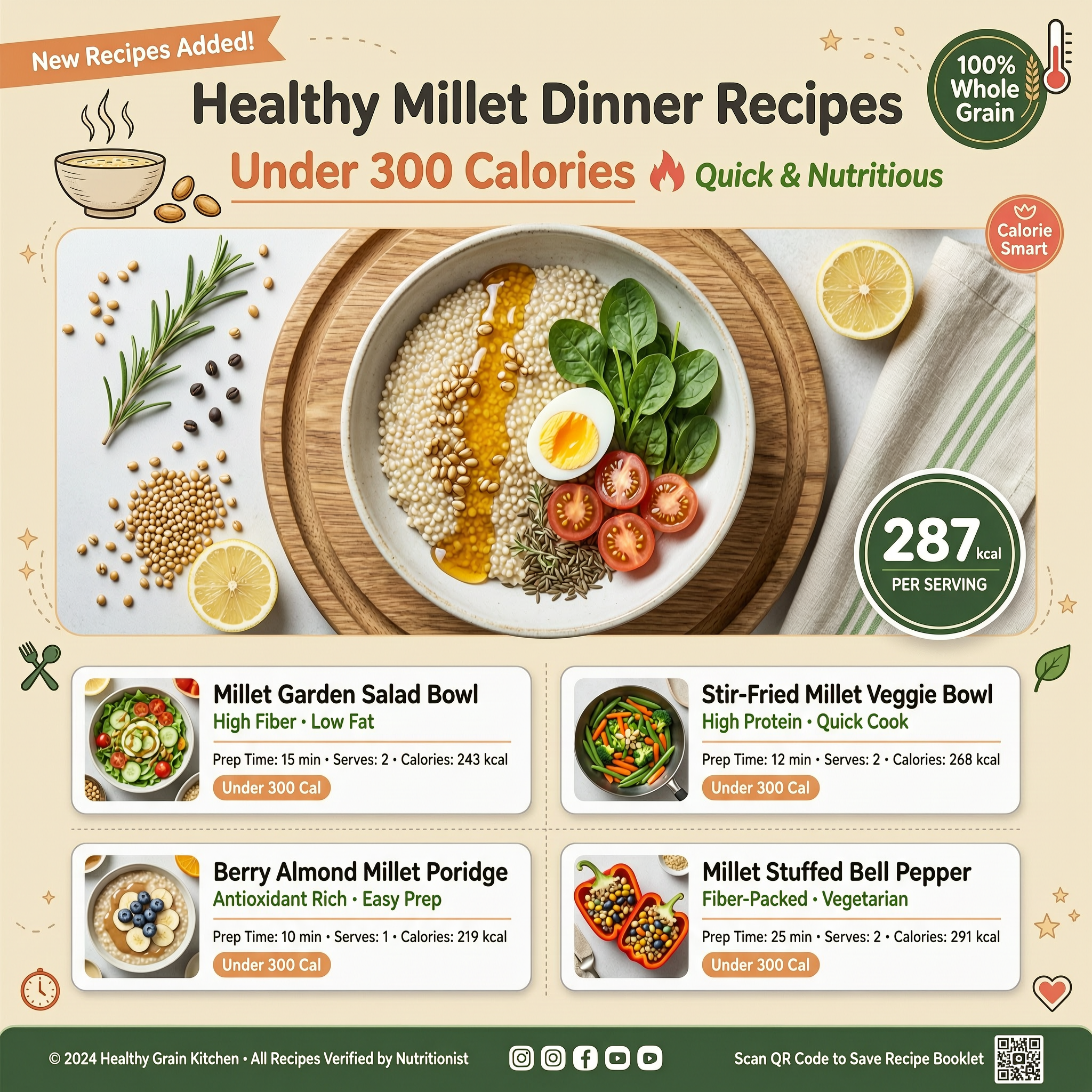 Under 300 Cal Millet Dinners That Help You Lose Weight Fast