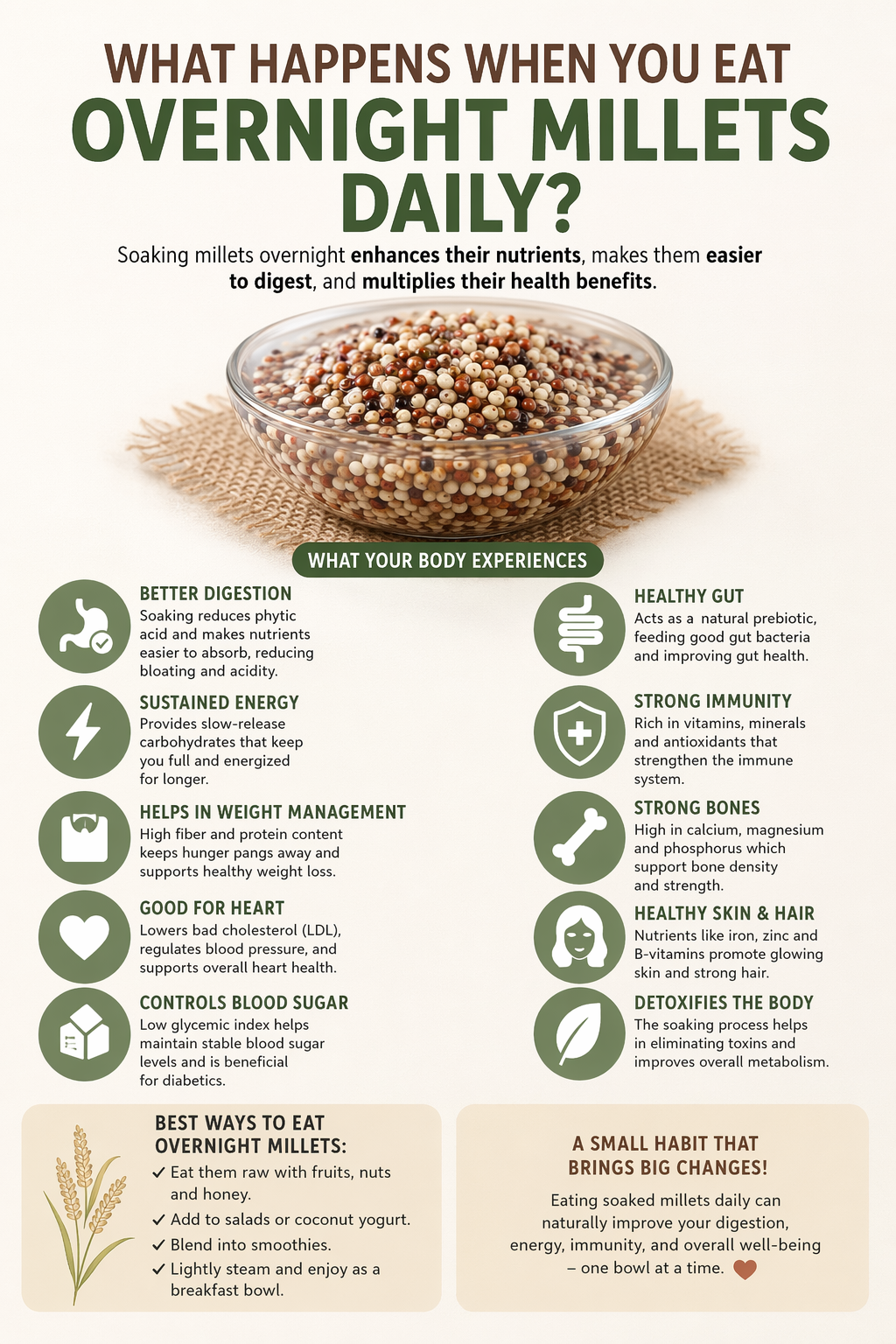 Eat Soaked Millets Daily – See These Powerful Changes