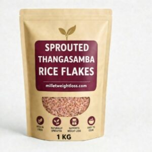 Weight Loss Sprouted Rice Flakes - Thanga Samba / Golden Samba Rice Flakes 1Kg