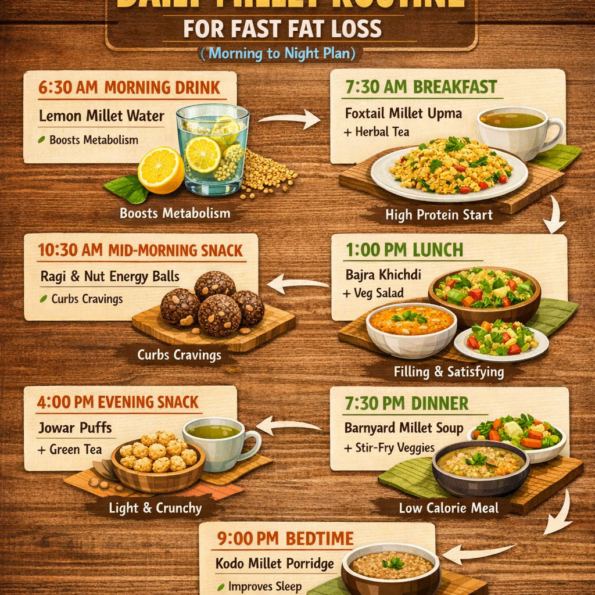 Daily Millet Routine for Fast Weight Loss (Morning to Night Plan)