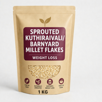 Sprouted Kuthiraivali/Barnyard Millet Flakes